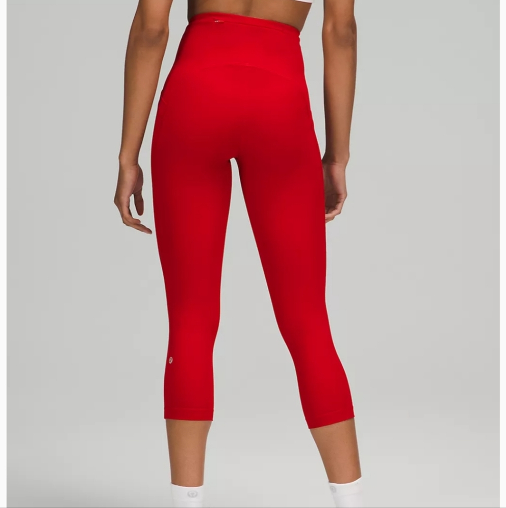 Lululemon Swift Speed HR Crop 21" Dark Red - Picture 14 of 17